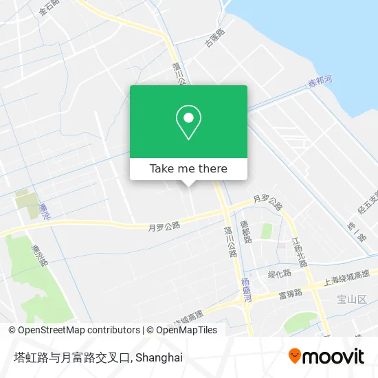 塔虹路与月富路交叉口 map