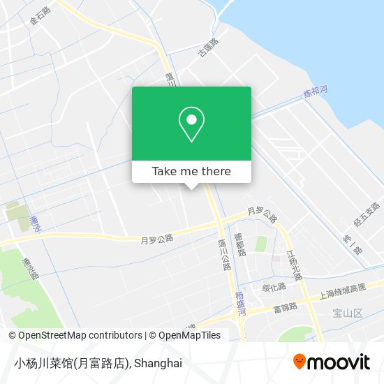 小杨川菜馆(月富路店) map