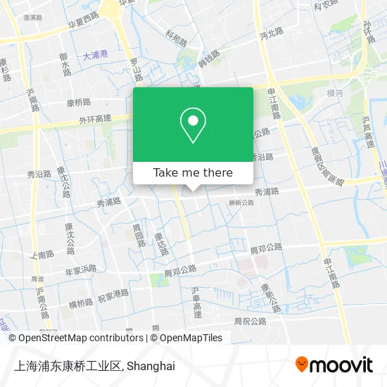 上海浦东康桥工业区 map