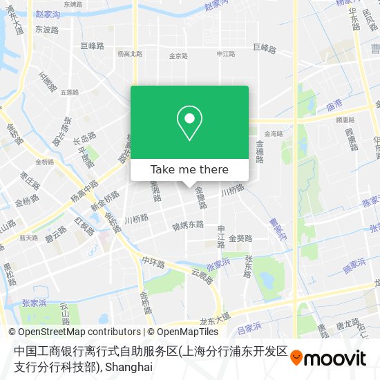 中国工商银行离行式自助服务区(上海分行浦东开发区支行分行科技部) map