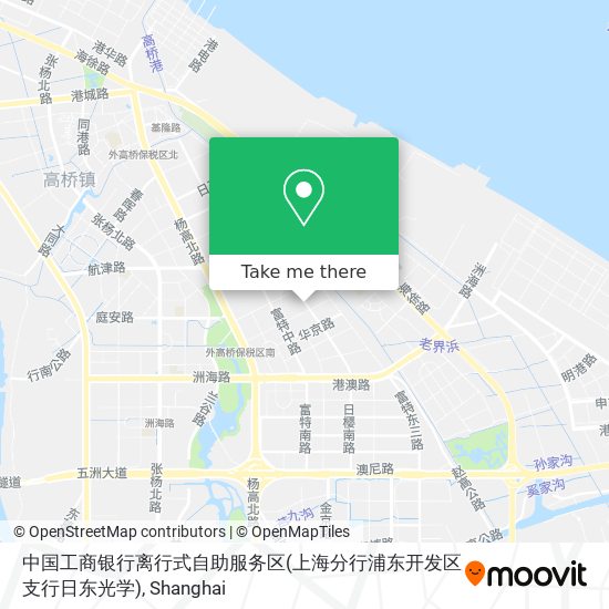 中国工商银行离行式自助服务区(上海分行浦东开发区支行日东光学) map