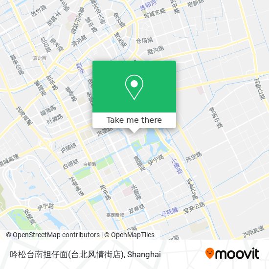 吟松台南担仔面(台北风情街店) map