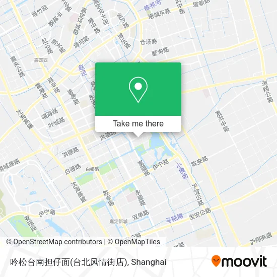 吟松台南担仔面(台北风情街店) map