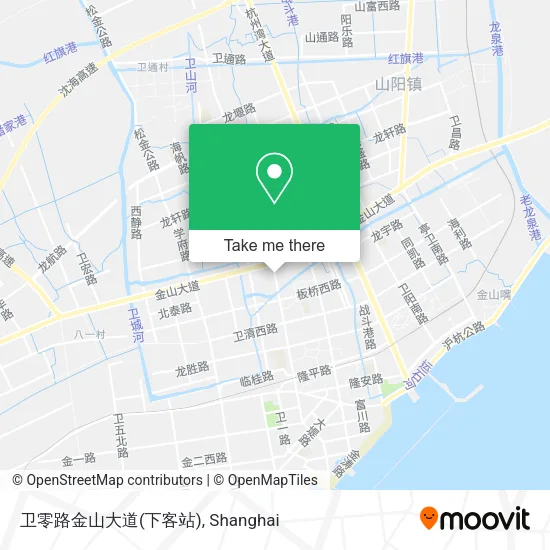 卫零路金山大道(下客站) map