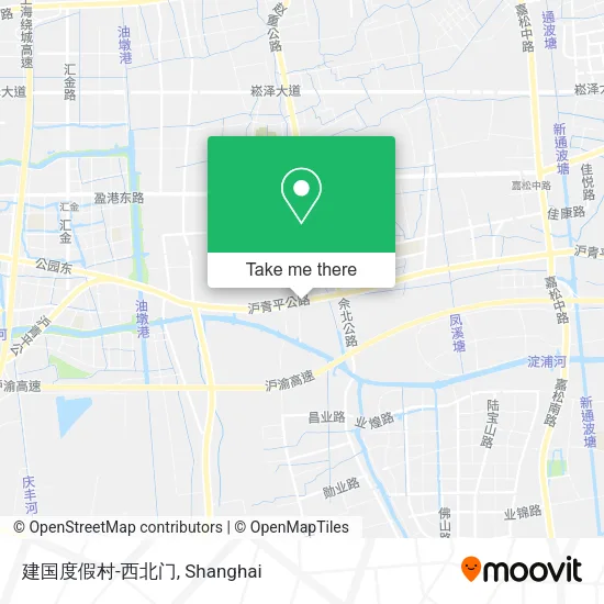 建国度假村-西北门 map