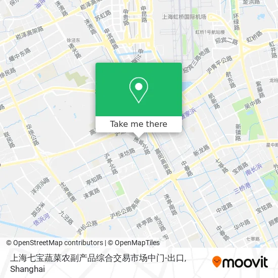 上海七宝蔬菜农副产品综合交易市场中门-出口 map