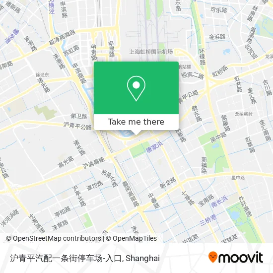 沪青平汽配一条街停车场-入口 map