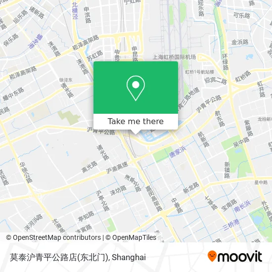 莫泰沪青平公路店(东北门) map