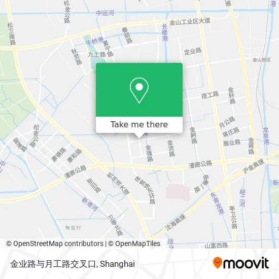 金业路与月工路交叉口 map