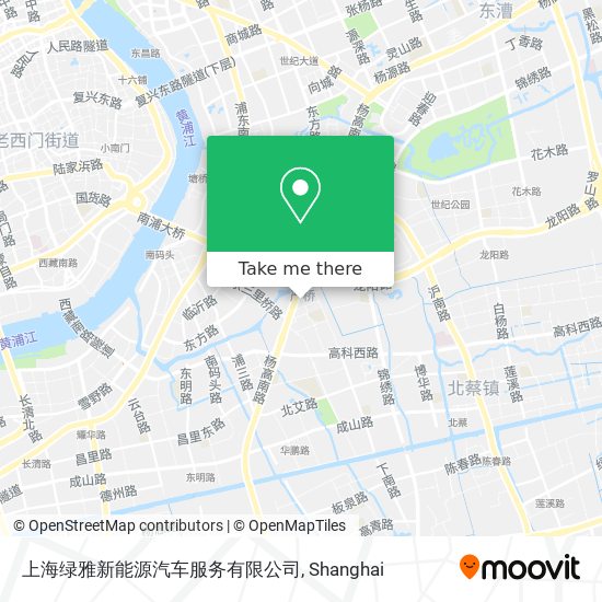 上海绿雅新能源汽车服务有限公司 map