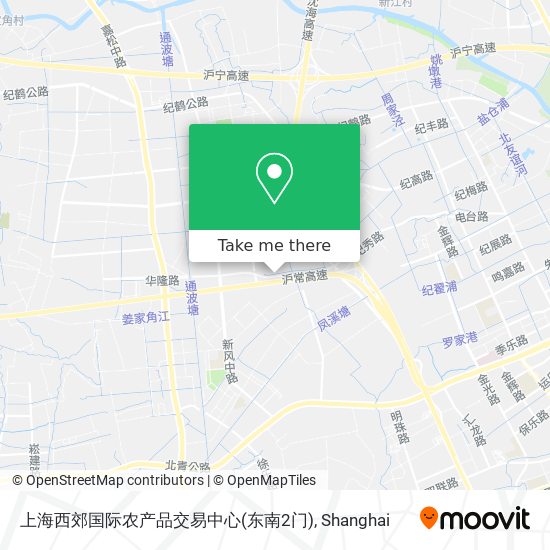 上海西郊国际农产品交易中心(东南2门) map