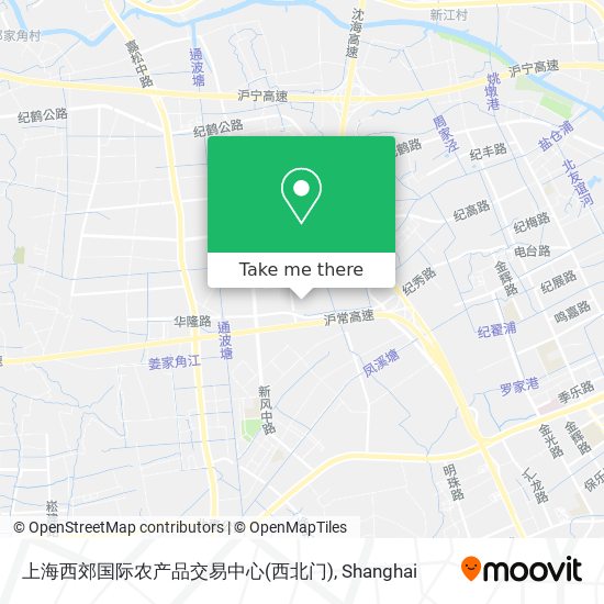 上海西郊国际农产品交易中心(西北门) map