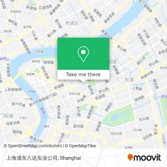 上海浦东八达实业公司 map