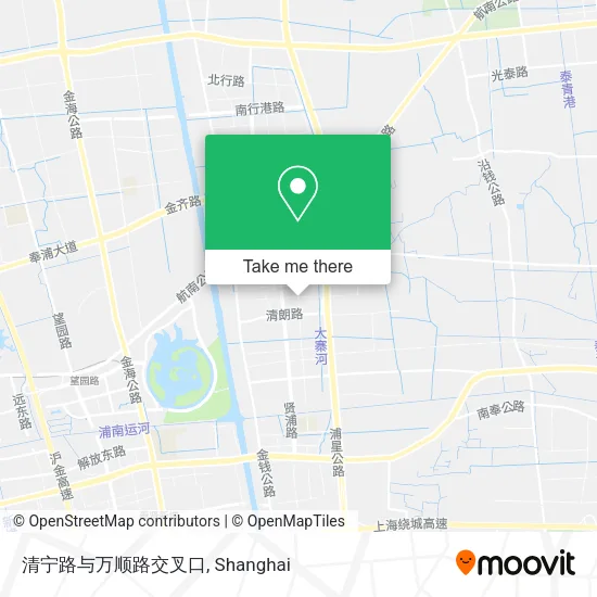 清宁路与万顺路交叉口 map