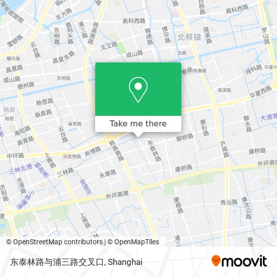 东泰林路与浦三路交叉口 map