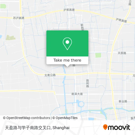 天盈路与学子南路交叉口 map