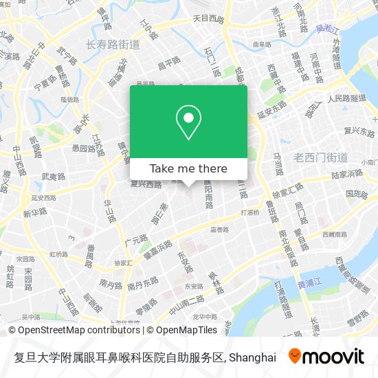 复旦大学附属眼耳鼻喉科医院自助服务区 map