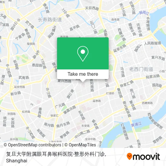 复旦大学附属眼耳鼻喉科医院-整形外科门诊 map