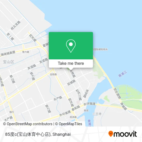 85度c(宝山体育中心店) map
