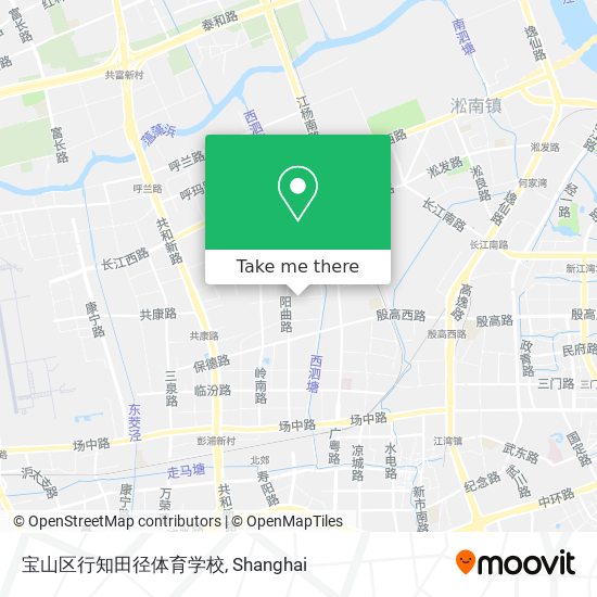 宝山区行知田径体育学校 map
