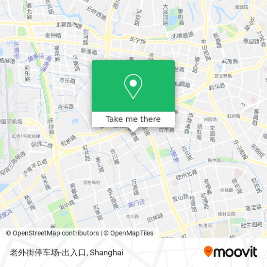 老外街停车场-出入口 map