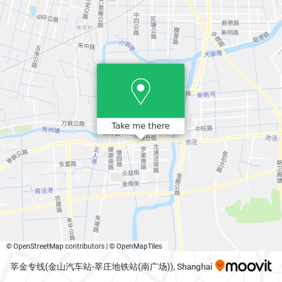 莘金专线(金山汽车站-莘庄地铁站(南广场)) map