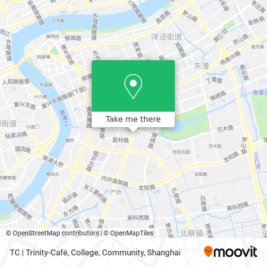 TC | Trinity-Café, College, Community map