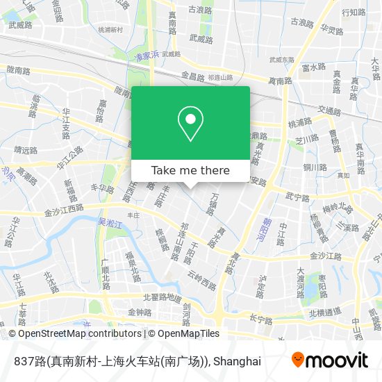 837路(真南新村-上海火车站(南广场)) map