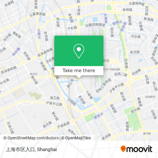 上海市区入口 map