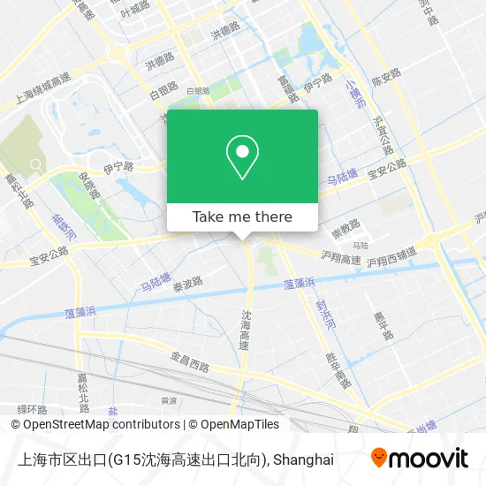 上海市区出口(G15沈海高速出口北向) map