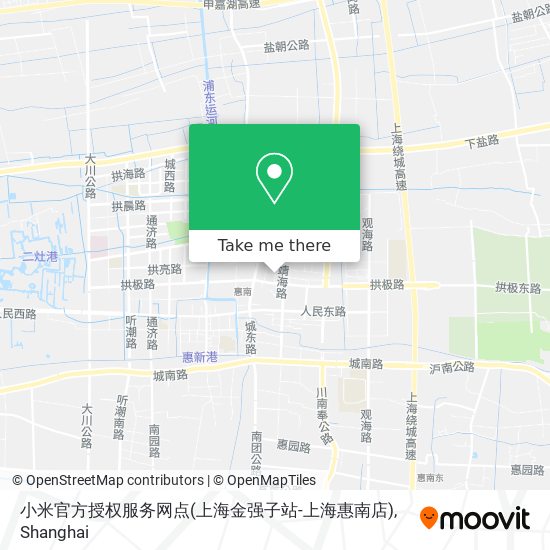小米官方授权服务网点(上海金强子站-上海惠南店) map