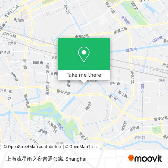上海流星雨之夜普通公寓 map