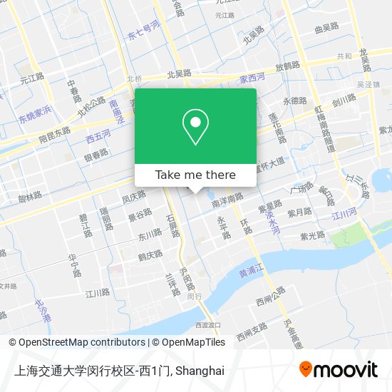 上海交通大学闵行校区-西1门 map
