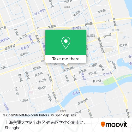 上海交通大学闵行校区-西南区学生公寓南21 map