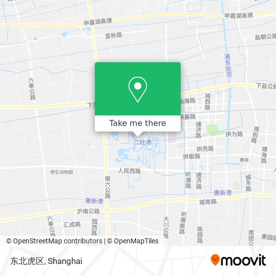 东北虎区 map