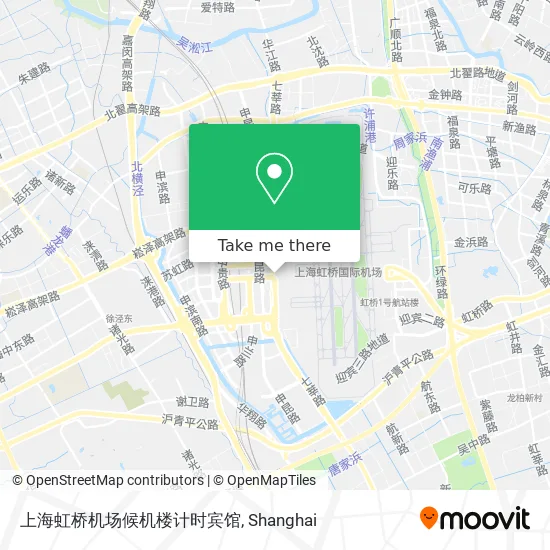 上海虹桥机场候机楼计时宾馆 map