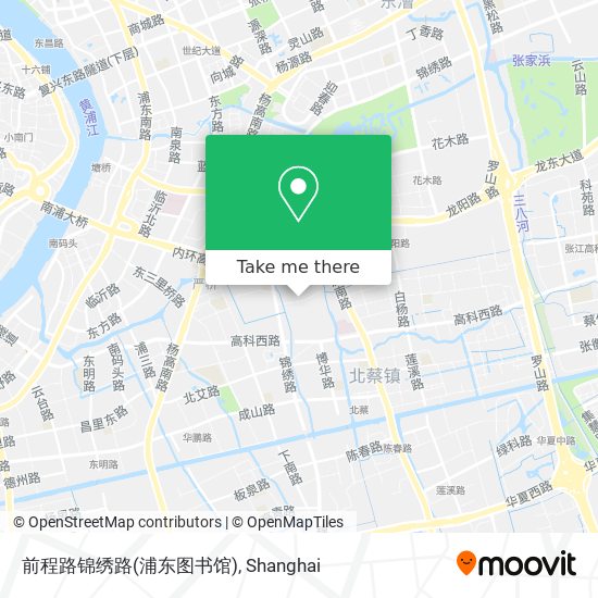 前程路锦绣路(浦东图书馆) map