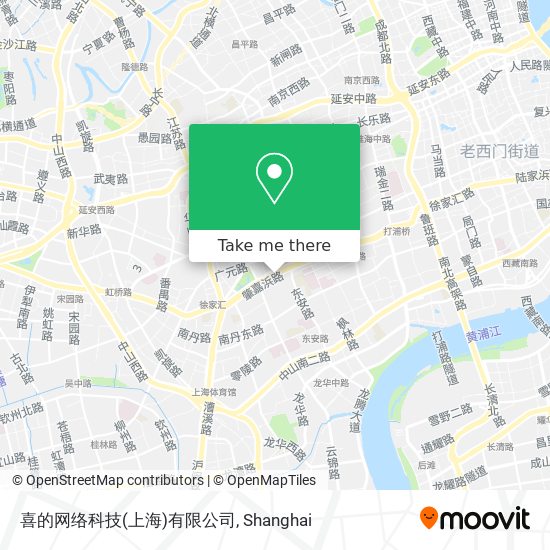 喜的网络科技(上海)有限公司 map