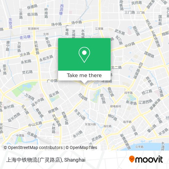 上海中铁物流(广灵路店) map