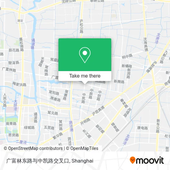 广富林东路与中凯路交叉口 map