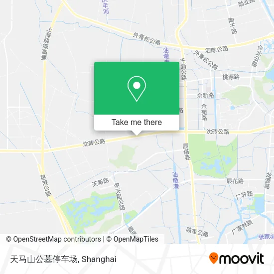 天马山公墓停车场 map