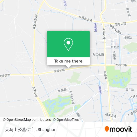 天马山公墓-西门 map