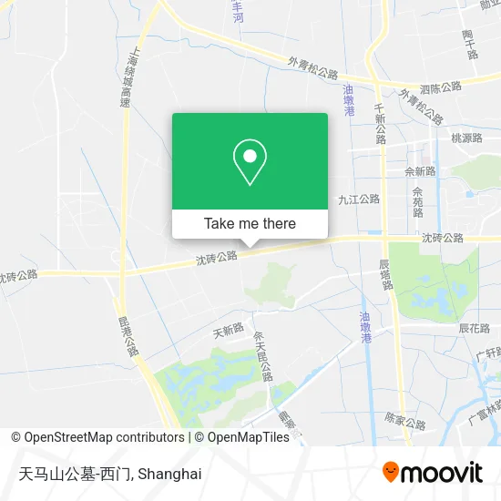 天马山公墓-西门 map