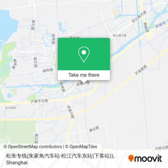 松朱专线(朱家角汽车站-松江汽车东站(下客站)) map
