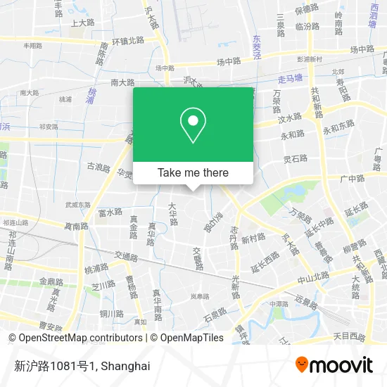 新沪路1081号1 map