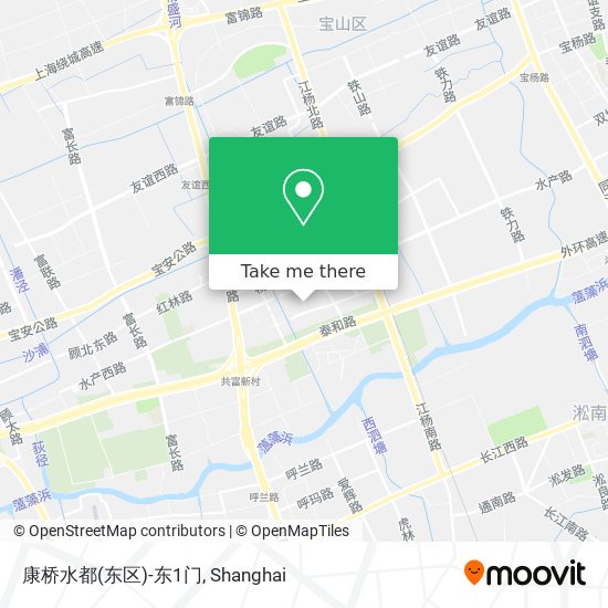 康桥水都(东区)-东1门 map