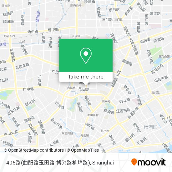 405路(曲阳路玉田路-博兴路柳埠路) map