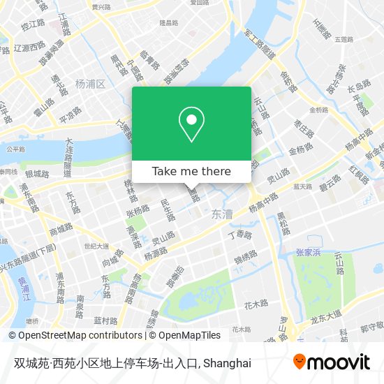 双城苑·西苑小区地上停车场-出入口 map