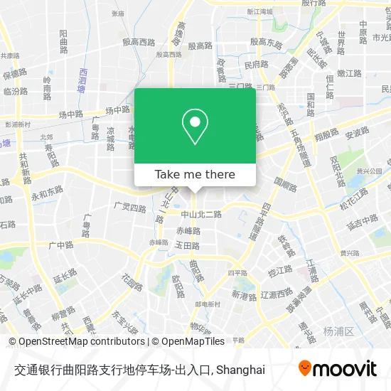 交通银行曲阳路支行地停车场-出入口 map