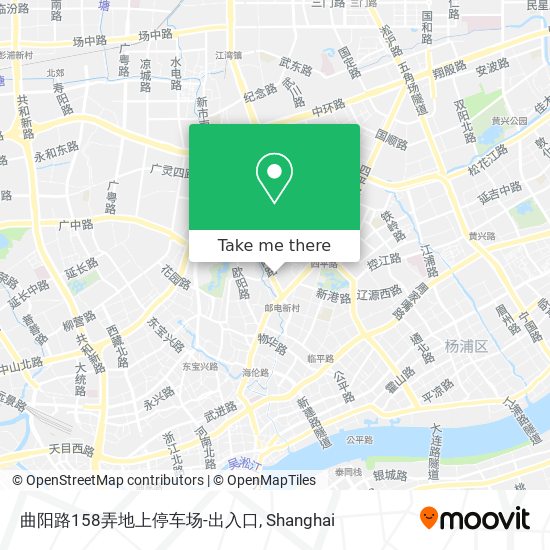 曲阳路158弄地上停车场-出入口 map